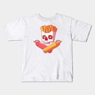Condiments Skull! Kids T-Shirt